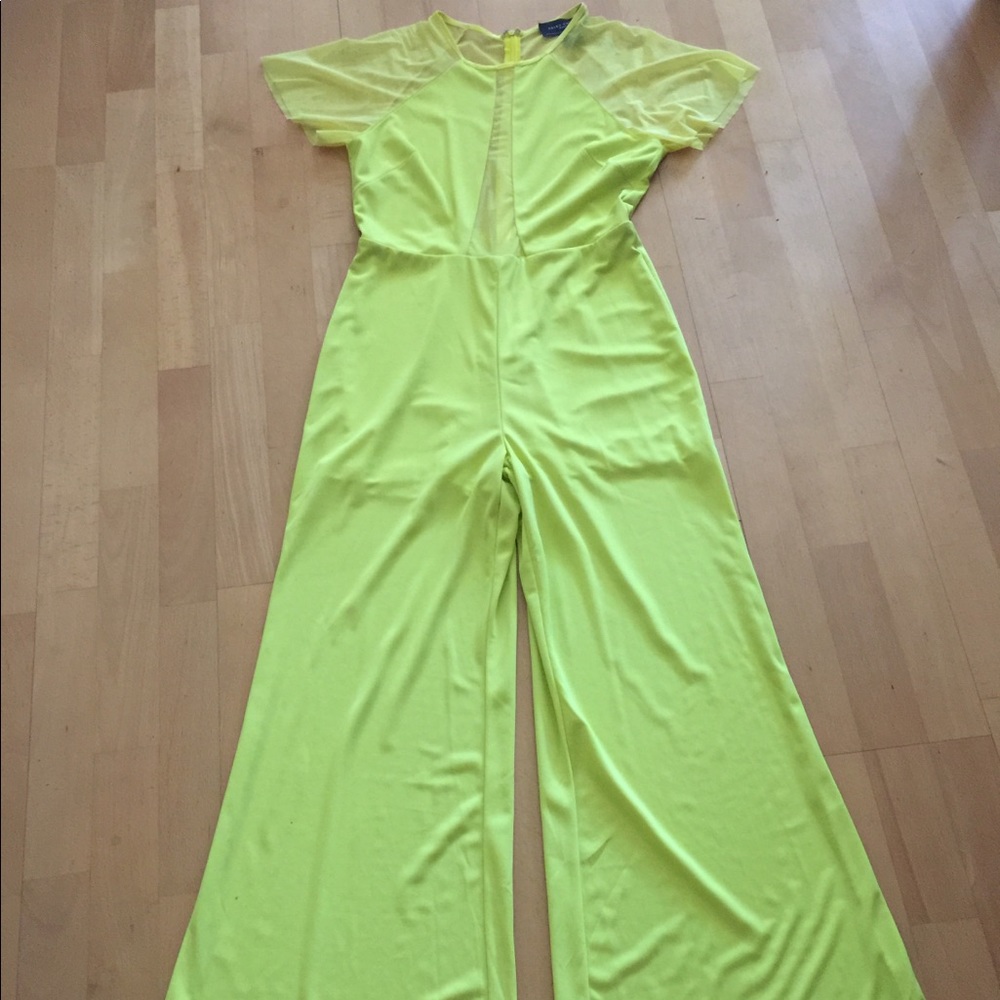 Akira Chicago Yellow Bell Bottom Jumpsuit SZ Med
